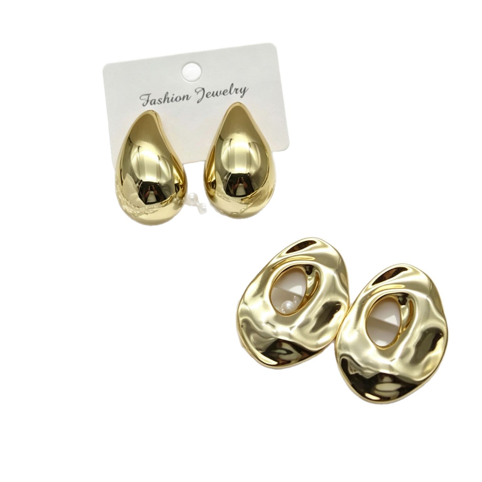 Wholesale Electroplated Acrylic Geometric Earrings Fashion Jewelry Accessory for Resale