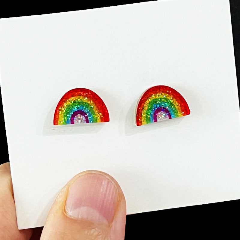 Wholesale 2 pairs/pack St. Patrick's Day Green Lucky Happy Clover Earrings ACC-ES-HY217