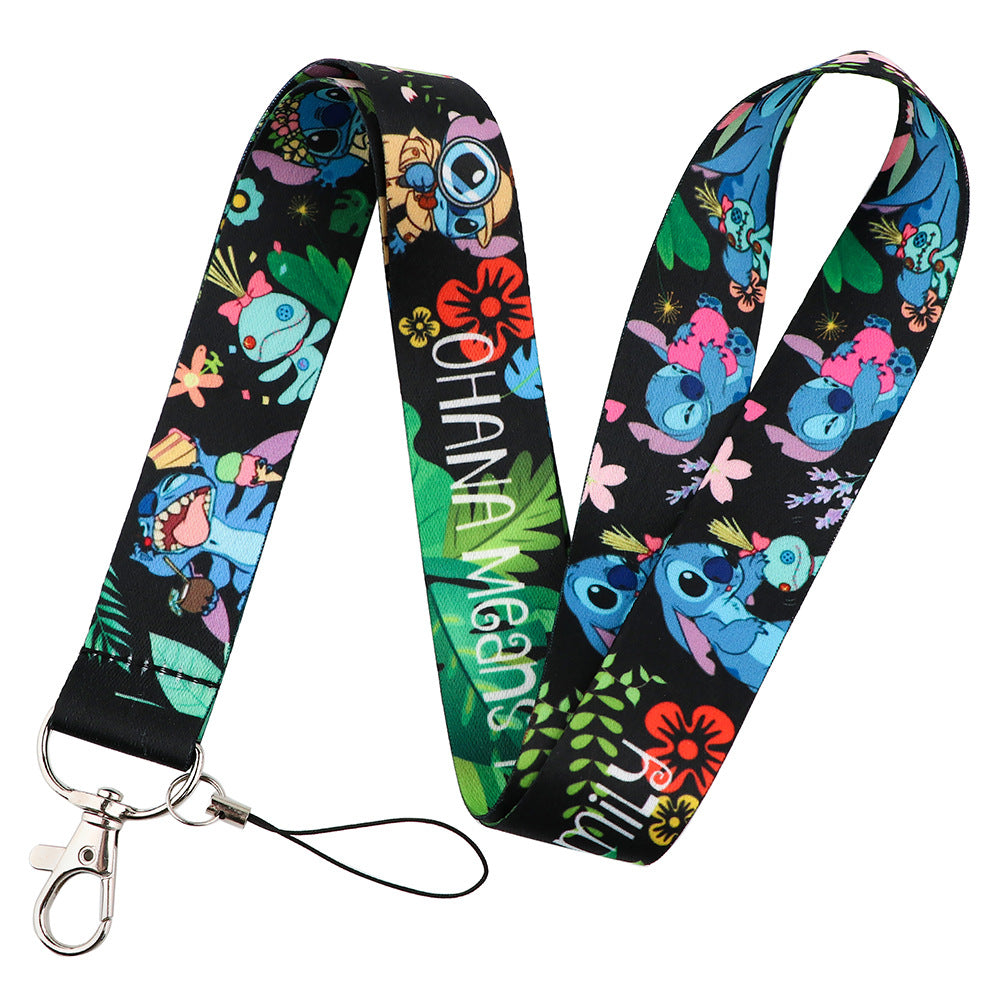 Wholesale Cartoon Mobile Phone Rope Lanyard Keychain