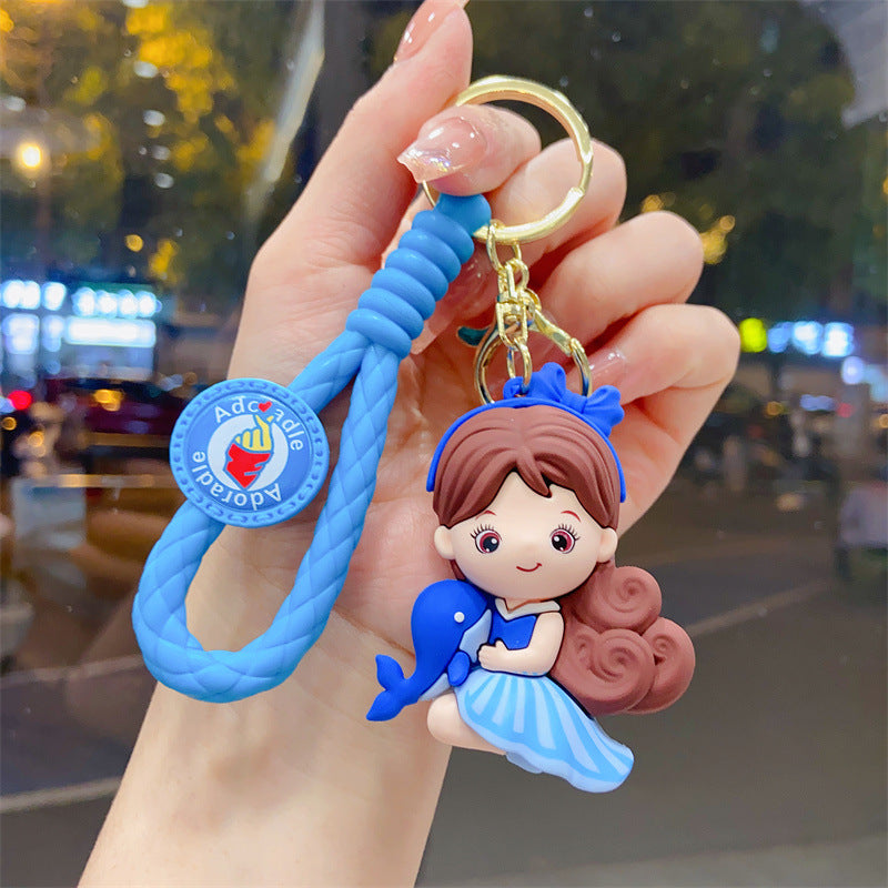 Wholesale Cartoon PVC Soft Glue Cute Keychain ACCVIP-KC-YueWei005