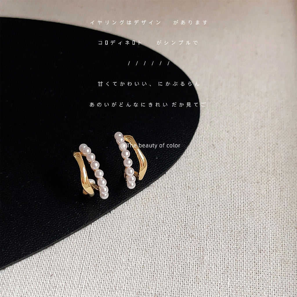 Wholesale Electroplating 14K Simple Geometric Earrings