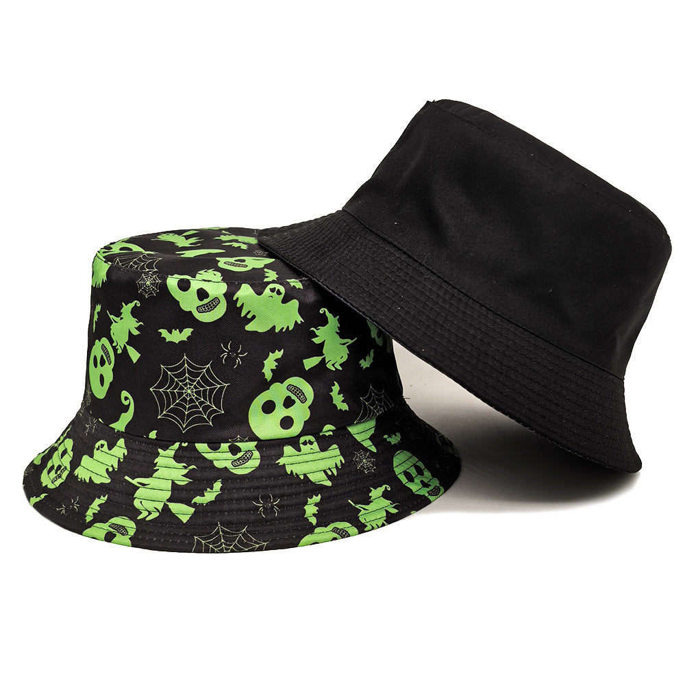 Wholesale  Skull Basin Double sided Bucket Hat