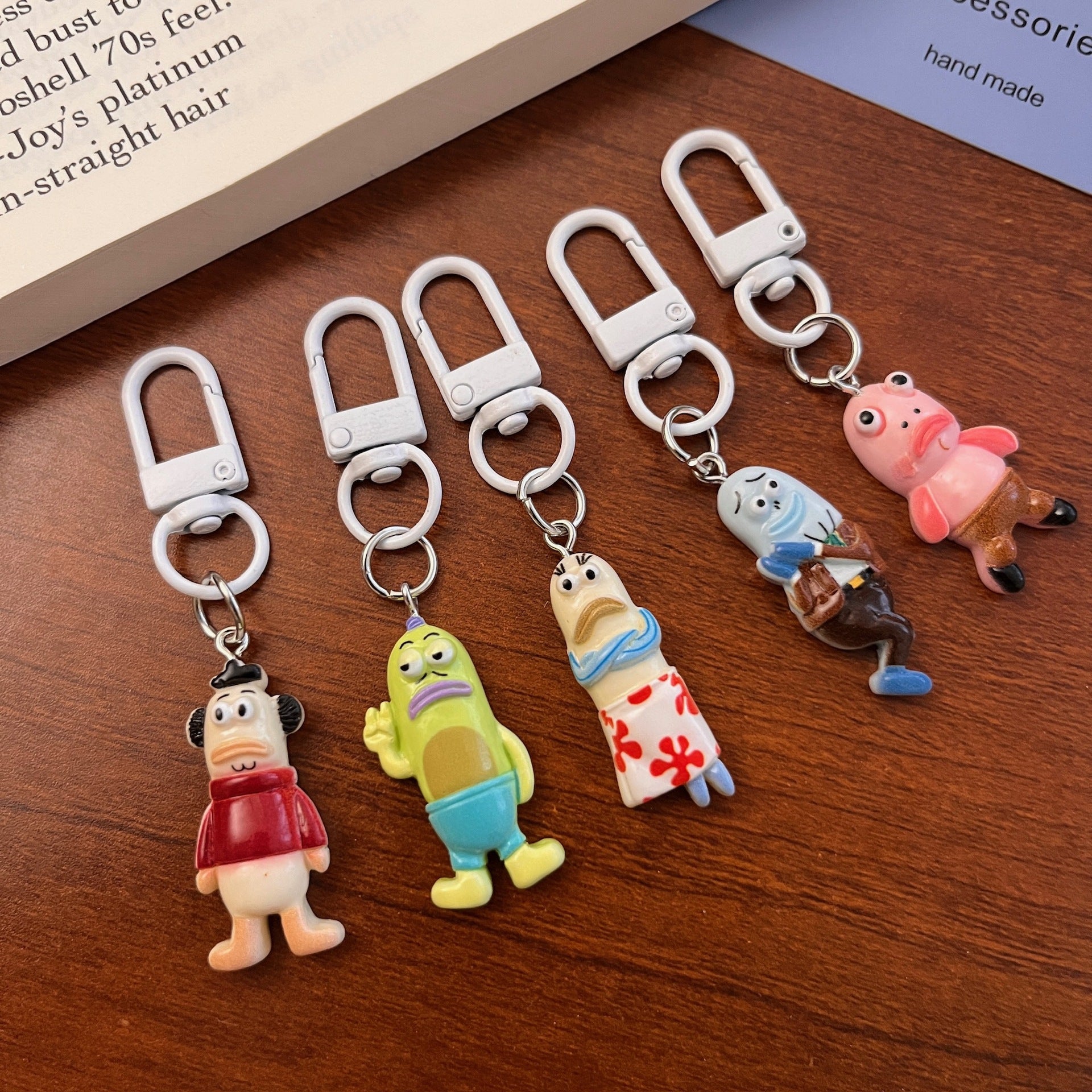 Wholesale Cartoon Quirky Fish Keychain Bag Charm Decorative Accessory Gift