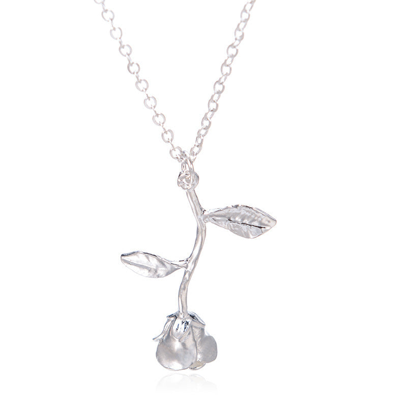 Wholesale  rose pendant necklace