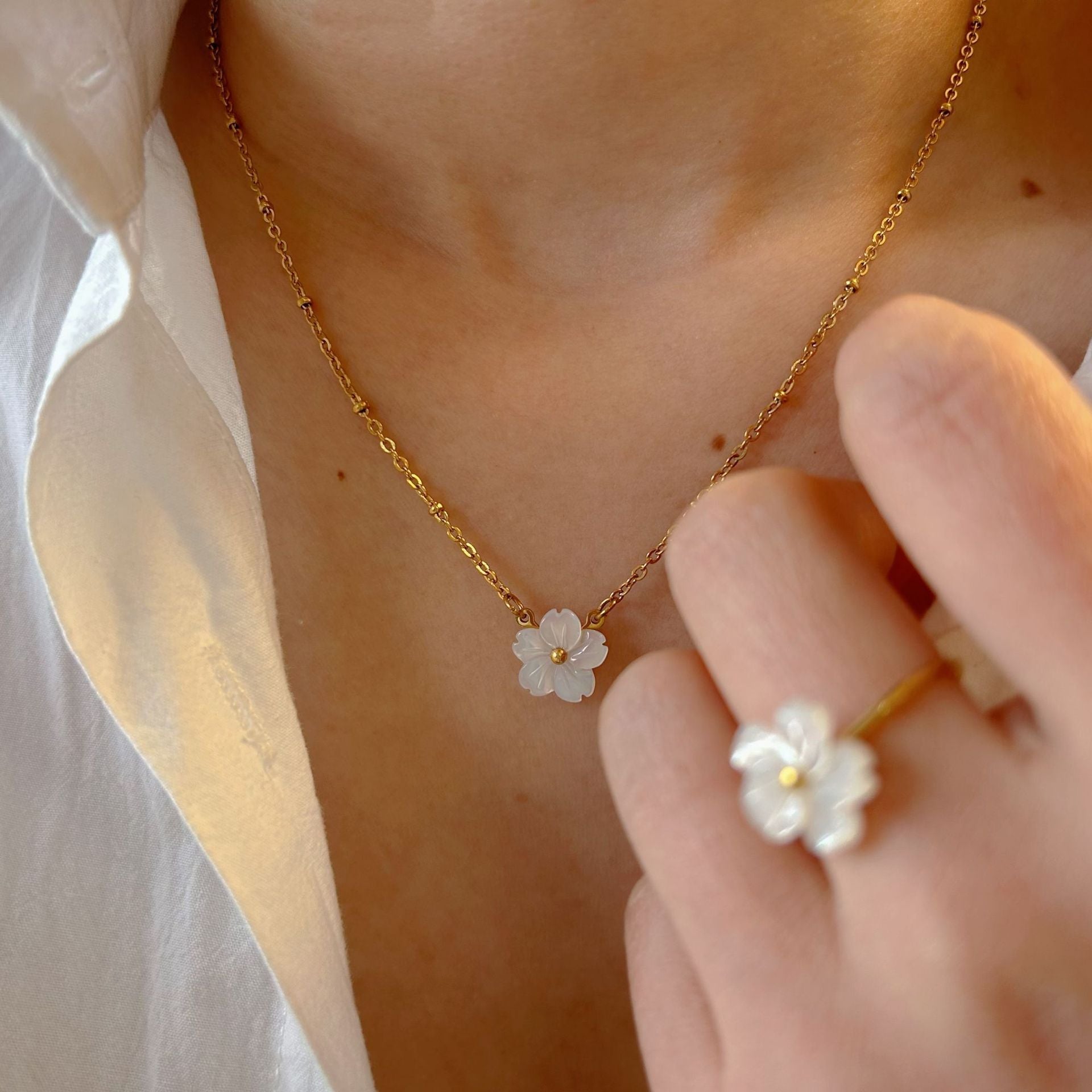 Wholesale  Natural Baroque Pearl Stainless Steel Necklace