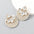 Wholesale  Exaggerated Alloy Diamond-encrusted Drop-shaped Glass Diamond Polyester Earrings
