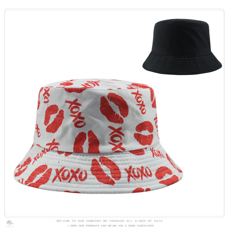Wholesale Retro Pattern Printed Bucket Hat Double Sided Basin Hat ACC-HT-DaQi001