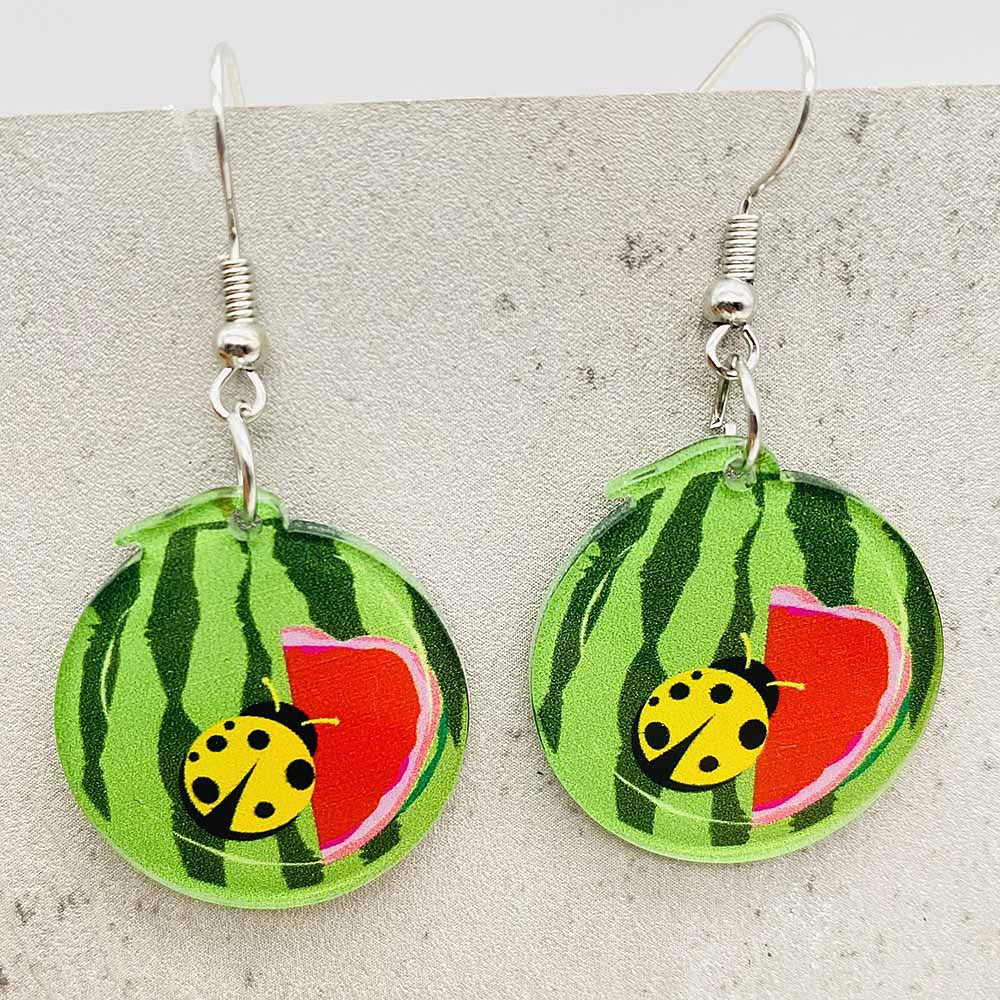 Wholesale  fun fruit acrylic earrings