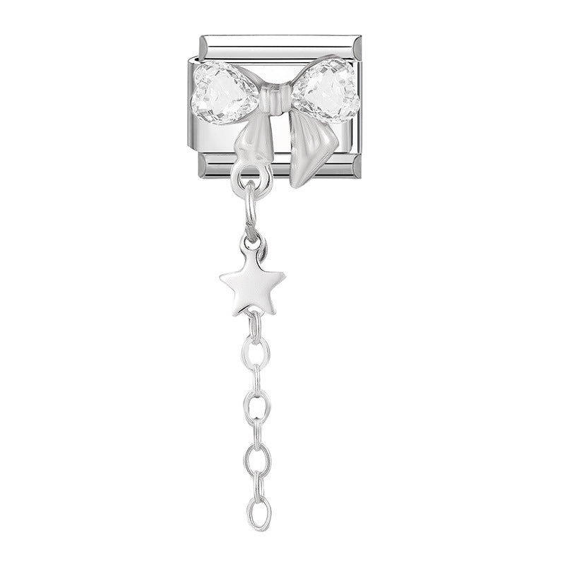 Wholesale Italian Charm Bracelet 9mm DIY Splicing Cute Creative Stainless Steel Composable Bracelet