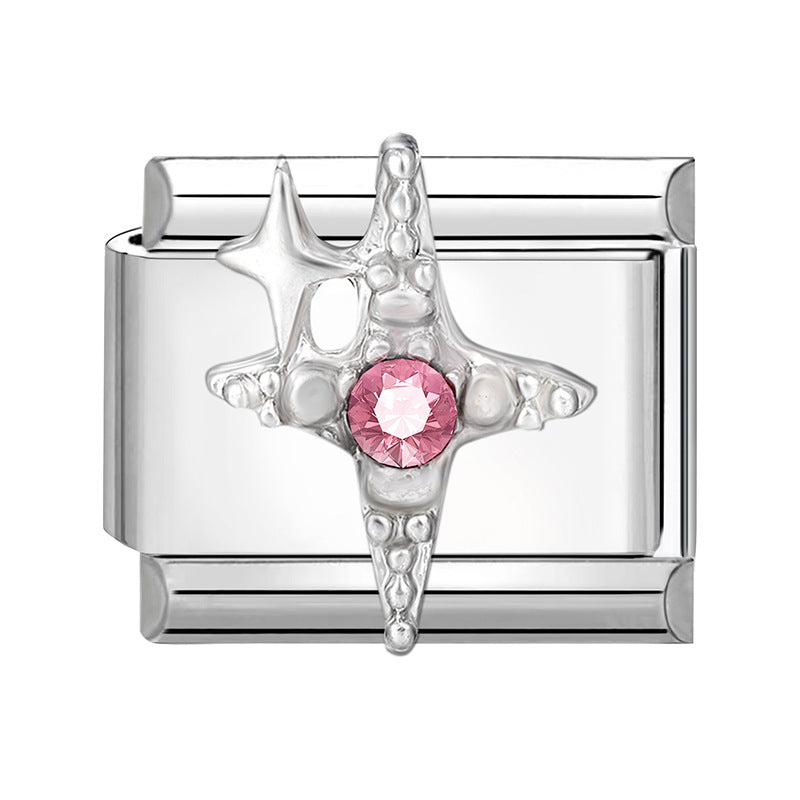 Wholesale Italian Charm Bracelet 9mm DIY Splicing Cute Creative Stainless Steel Composable Bracelet