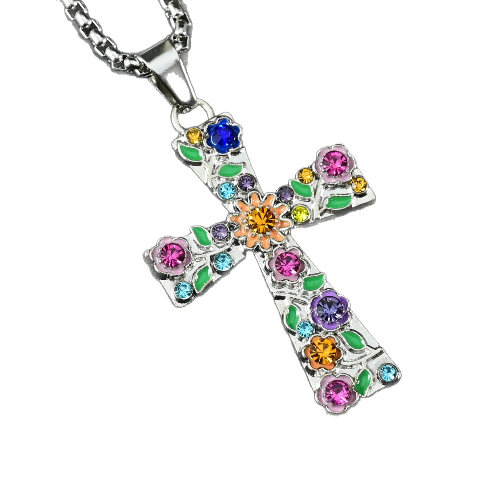 Wholesale Sweet Cool Korean Style Cross Pendant Necklace Women S Vintage Zinc Alloy Collarbone Chain Chic Layering Jewelry Accessory