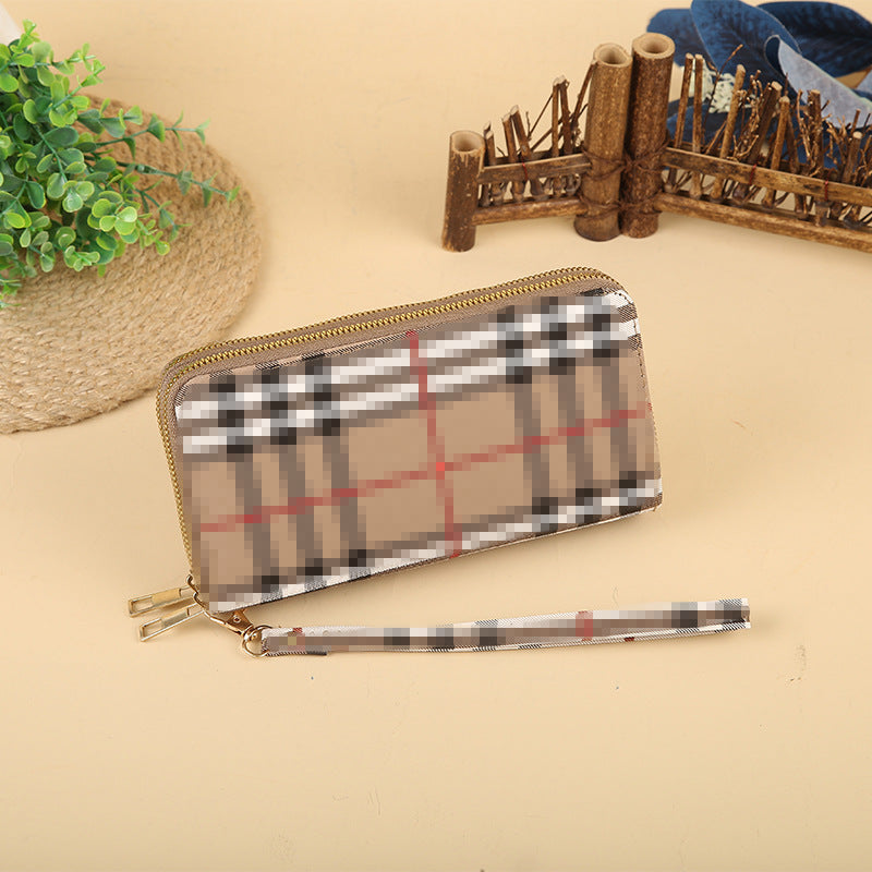 Wholesale Double Zipper Printed Large Capacity Wallet ACC-WT-HuaNG002