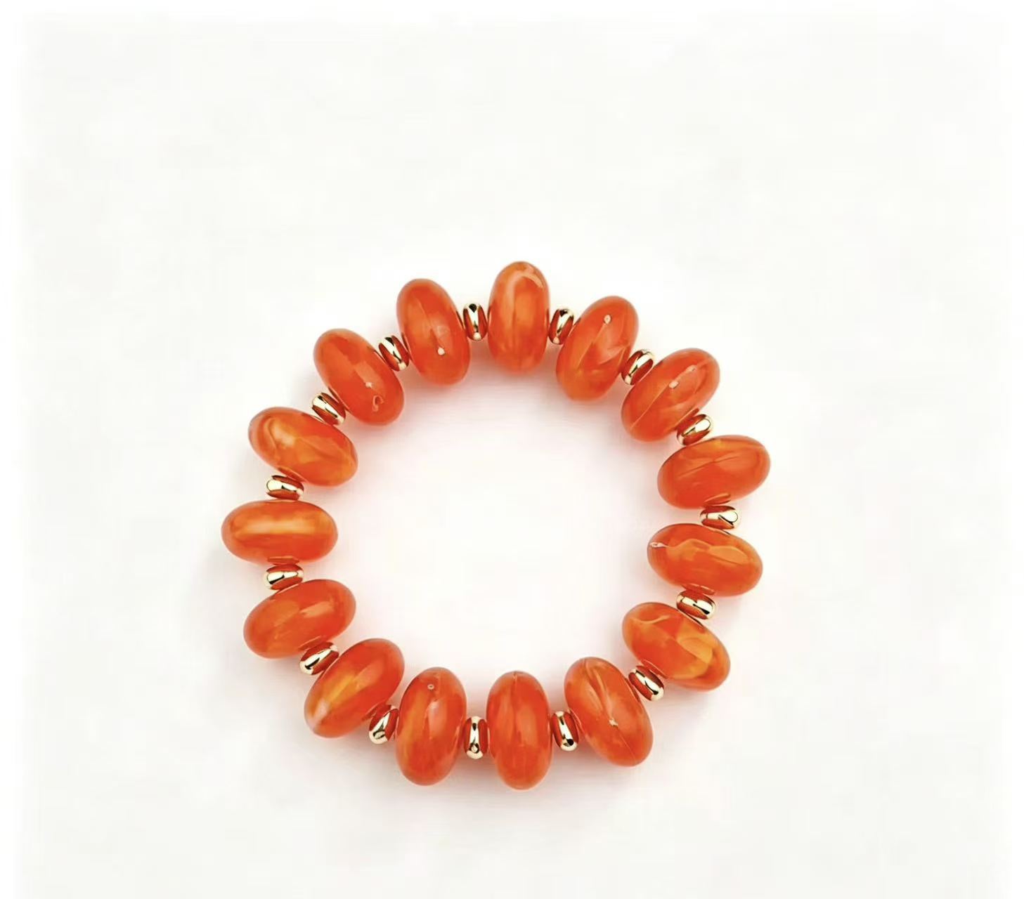 Wholesale Bohemian Acrylic Beaded Bracelet Trendy Rainbow Jewelry Accessory For Women Gift