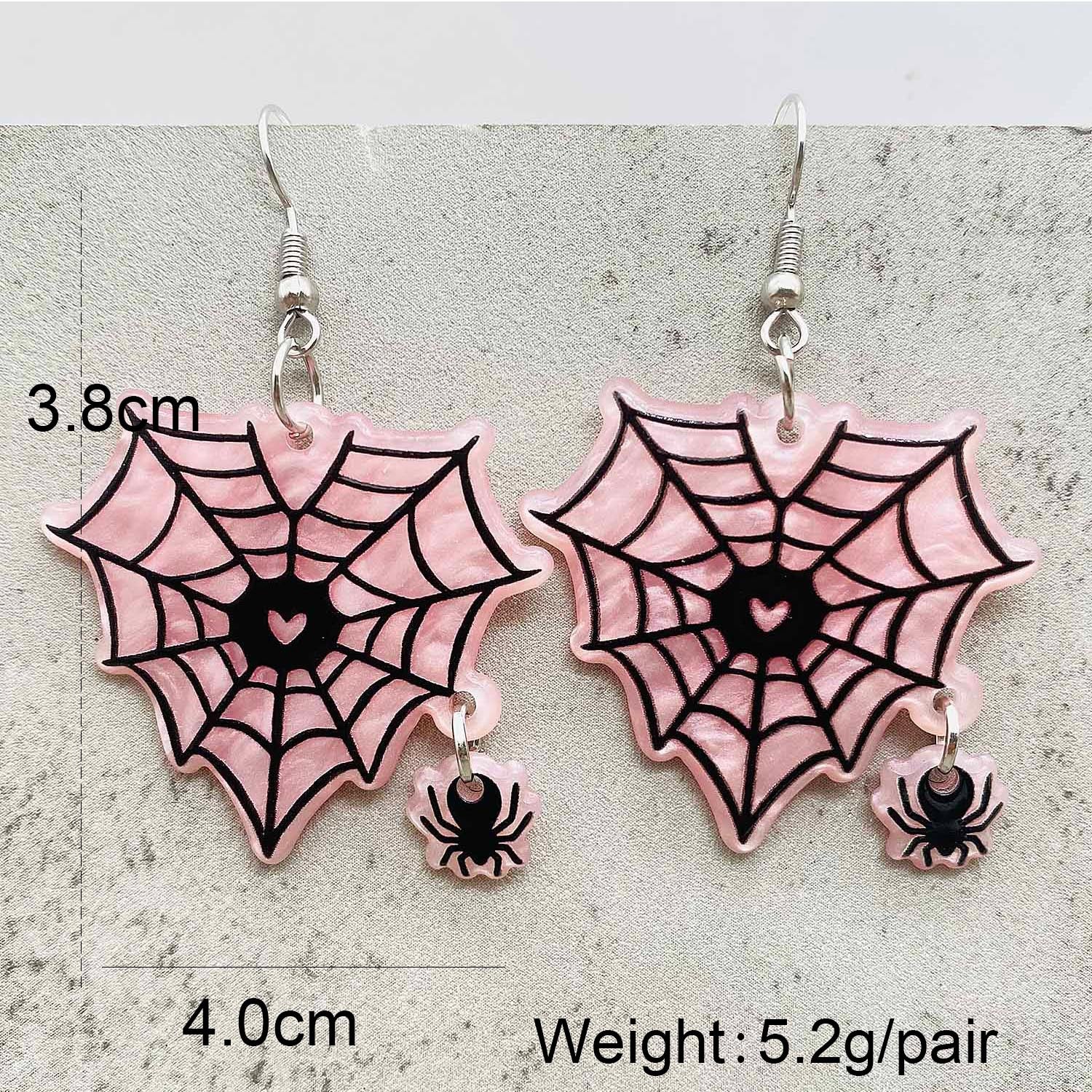Wholesale Halloween Earrings Pumpkin Head Skull Ghost Pulley Acrylic Earrings  ACC-ES-ChenY019
