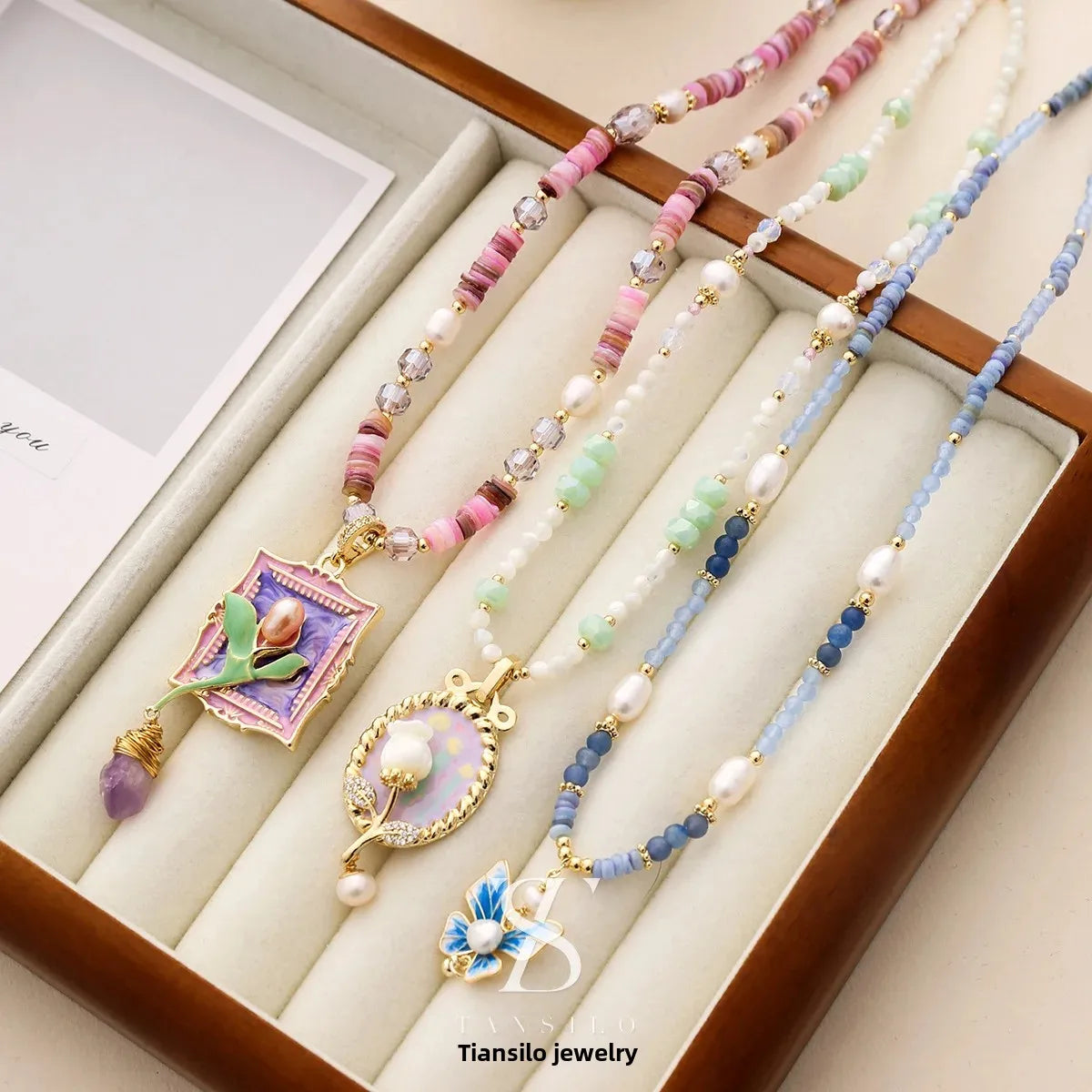Wholesale Colorful Dopamine Beaded Necklace