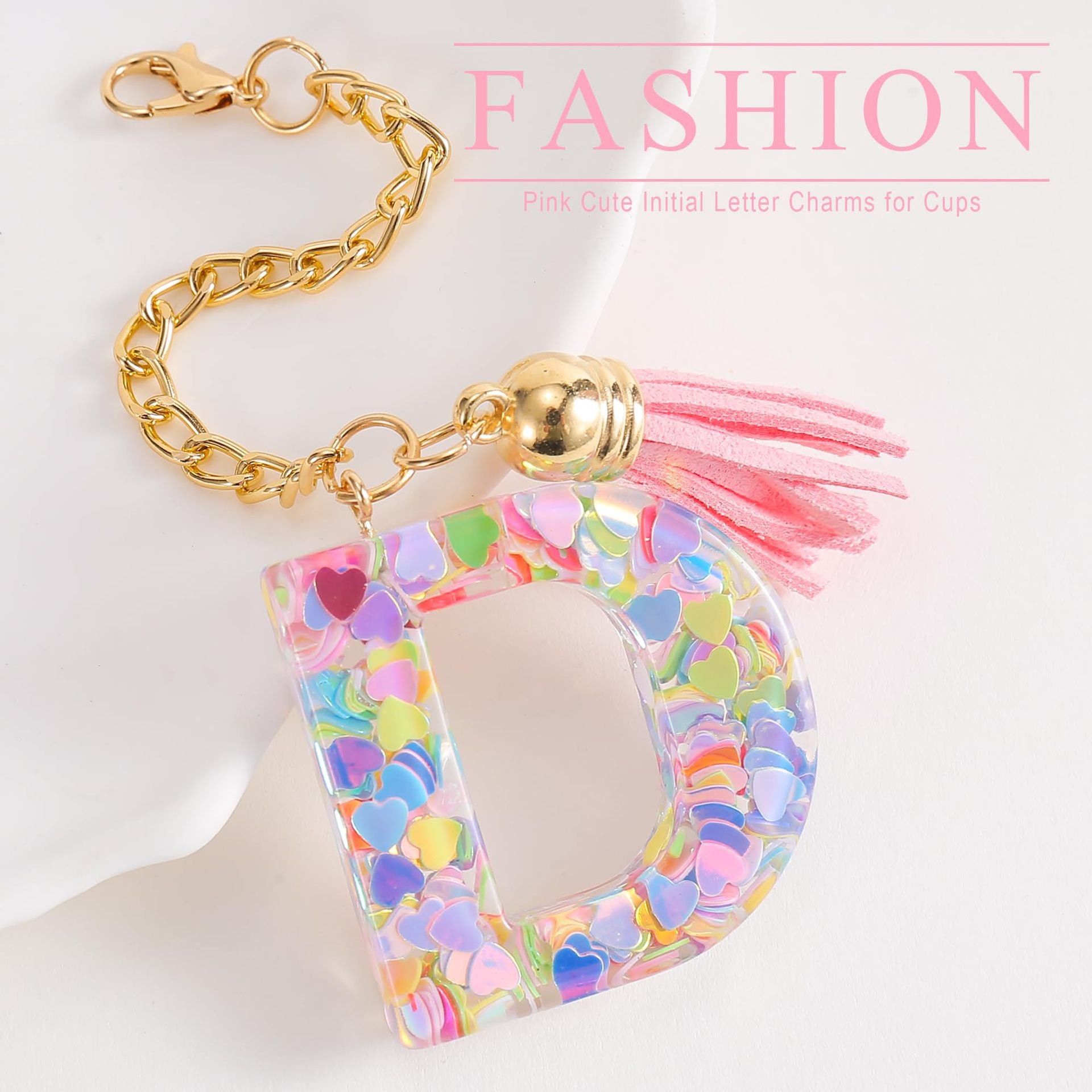Wholesale Cartoon 26 Letters Resin Hanging Chain Cup Accessories Chain ACC-CA-Jiay001