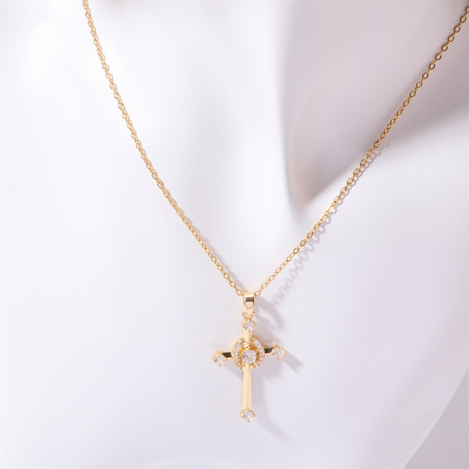 Wholesale  cross pendant cross frame chain jewelry