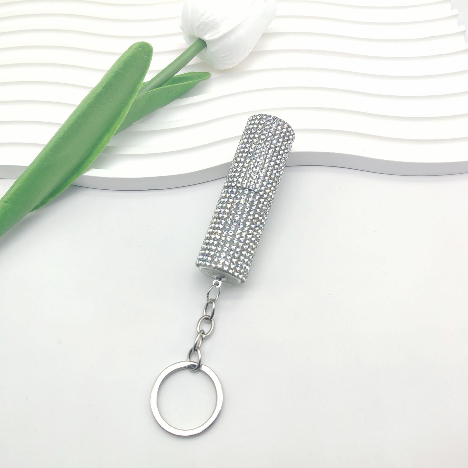 Wholesale Fashion Mini 5ml Diamond Split Perfum Bottle Keychain Small Exquisite Color Portable