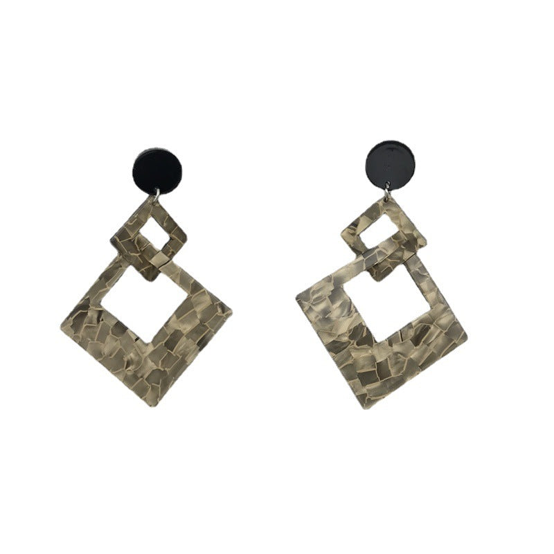 Wholesale Rhombus Acrylic Earrings ACC-ES-FX003