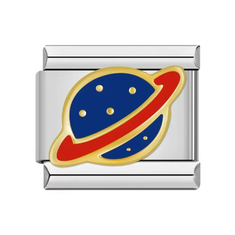 Wholesale Italian Charm Bracelet 9mm DIY Splicing Heart Star Stainless Steel Composable Bracelet