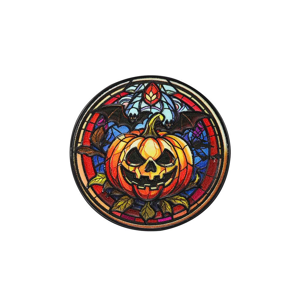Wholesale  Themed Brooches Zinc Alloy Pumpkin Ghost And Haunted House Lapel Pins