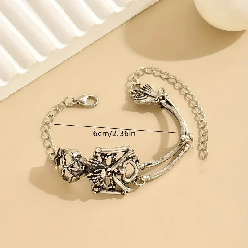 Wholesale  Gothic exaggerated skull skull body bracelet