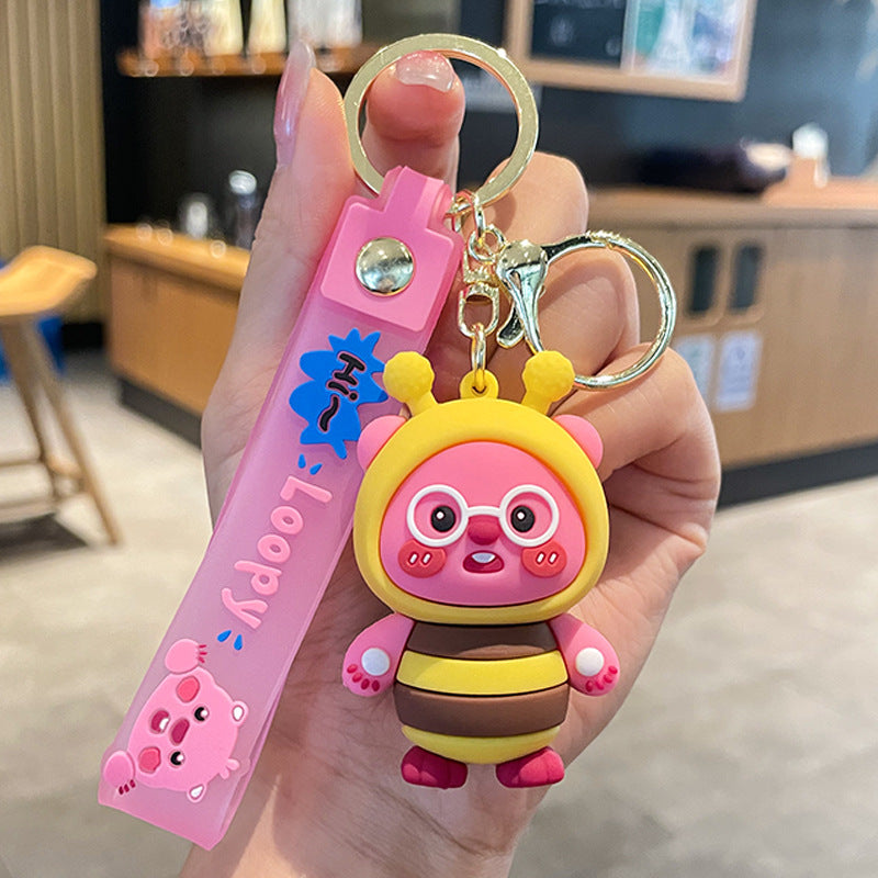 Wholesale Cartoon Cute Keychain Little Beaver Keychains Creative Keychain ACC-KC-SJ010