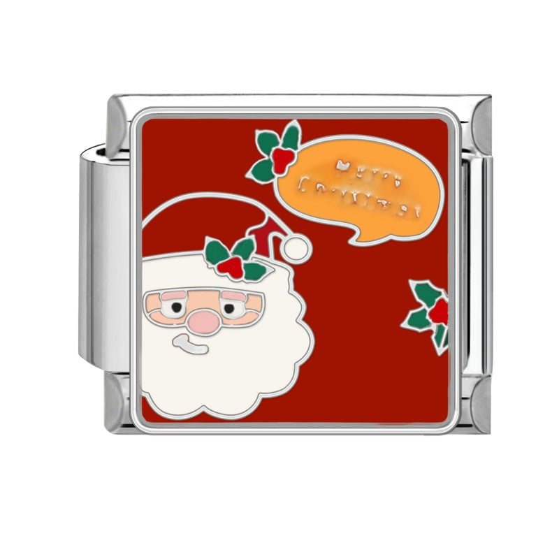 Wholesale Steel bottom Christmas retro bracelet accessories handmade DIY bracelet