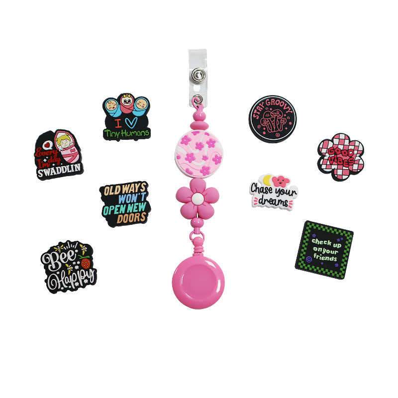 Wholesale 10pcs Cartoon Letter Series Focal Beads DIY Bead Accessories