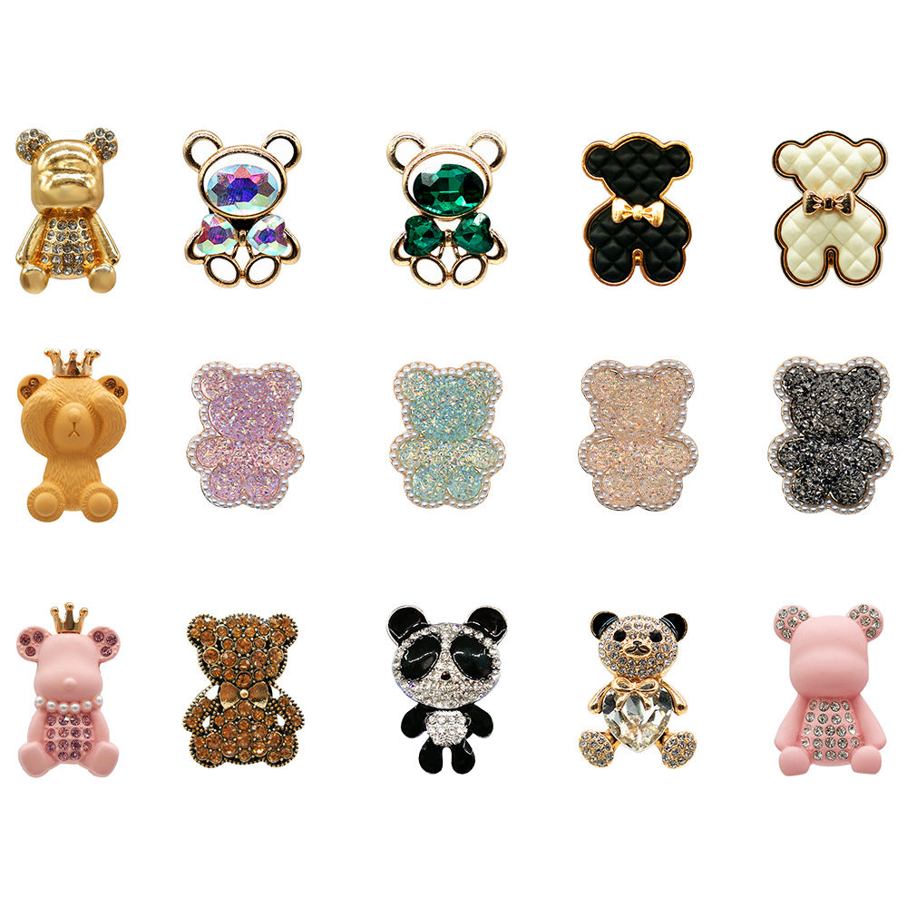 Wholesale Random Metal Bear Shoes Accessories Shoes Charms