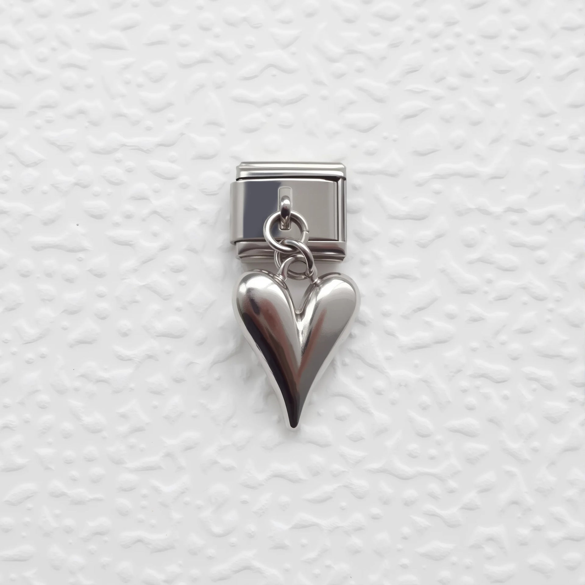 Wholesale 5pcs/pack Hearts and Love Italian Charms Single Section Creative Stainless Steel Composable Bracelet