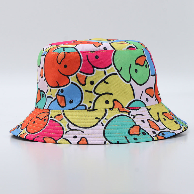 Wholesale Digital Print Yellow Duck Bucket Hat Fashion Party Accessory Gift