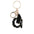 Wholesale  black resin keychain 26 English letter pendant keychain