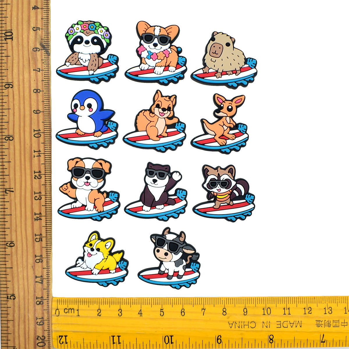 Decorazione casuale all'ingrosso della fibbia della scarpa in gomma morbida del PVC di serie del leopardo del fumetto da 100 pezzi