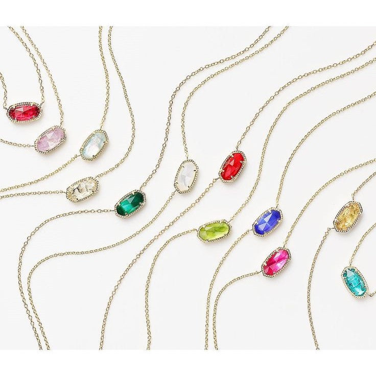 Wholesale Gold-plated copper December birthstone necklace