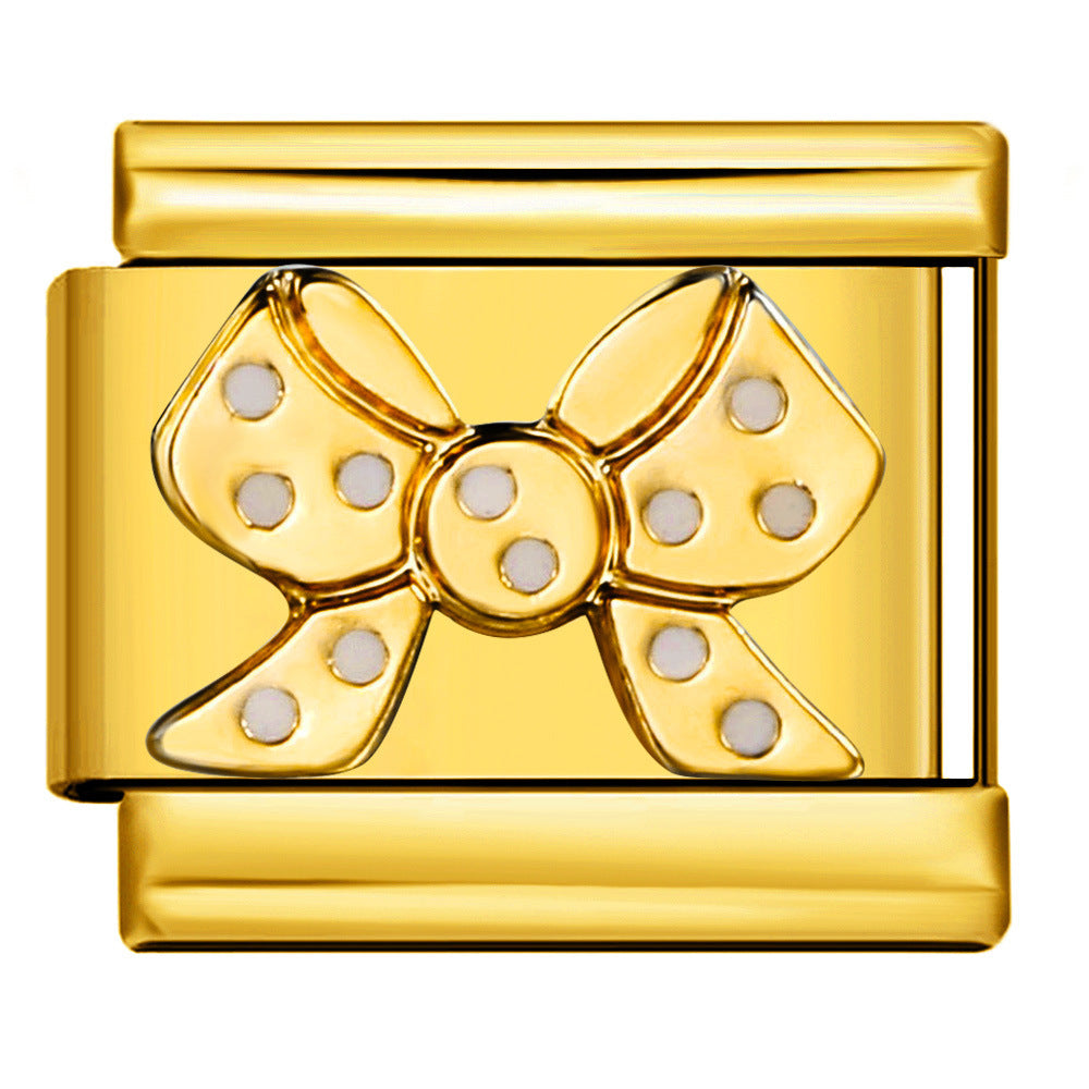 Wholesale Italian Charm Bracelet 9mm DIY Splicing Cute Creative Stainless Steel Composable Bracelet