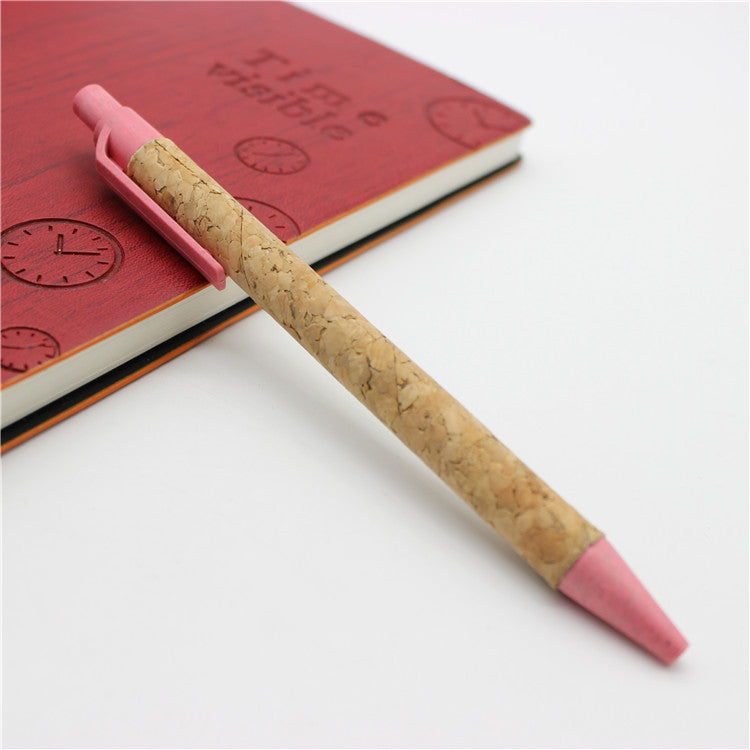 Wholesale Environmentally Friendly Cork Tube Ballpoint Pen ACC-PN-KaiXin001