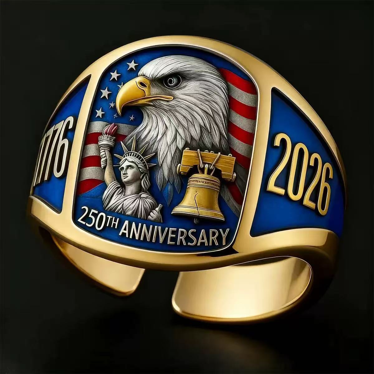 Wholesale Vintage Eagle Ring Fashion Zinc Alloy Jewelry Accessory Gift