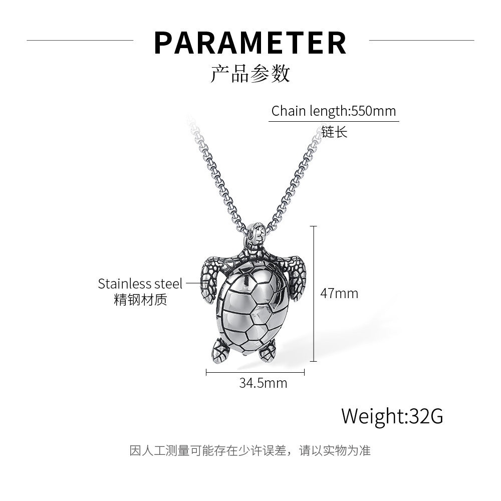 Wholesale Stainless Steel Turtle Necklace ACC-NE-OPK003