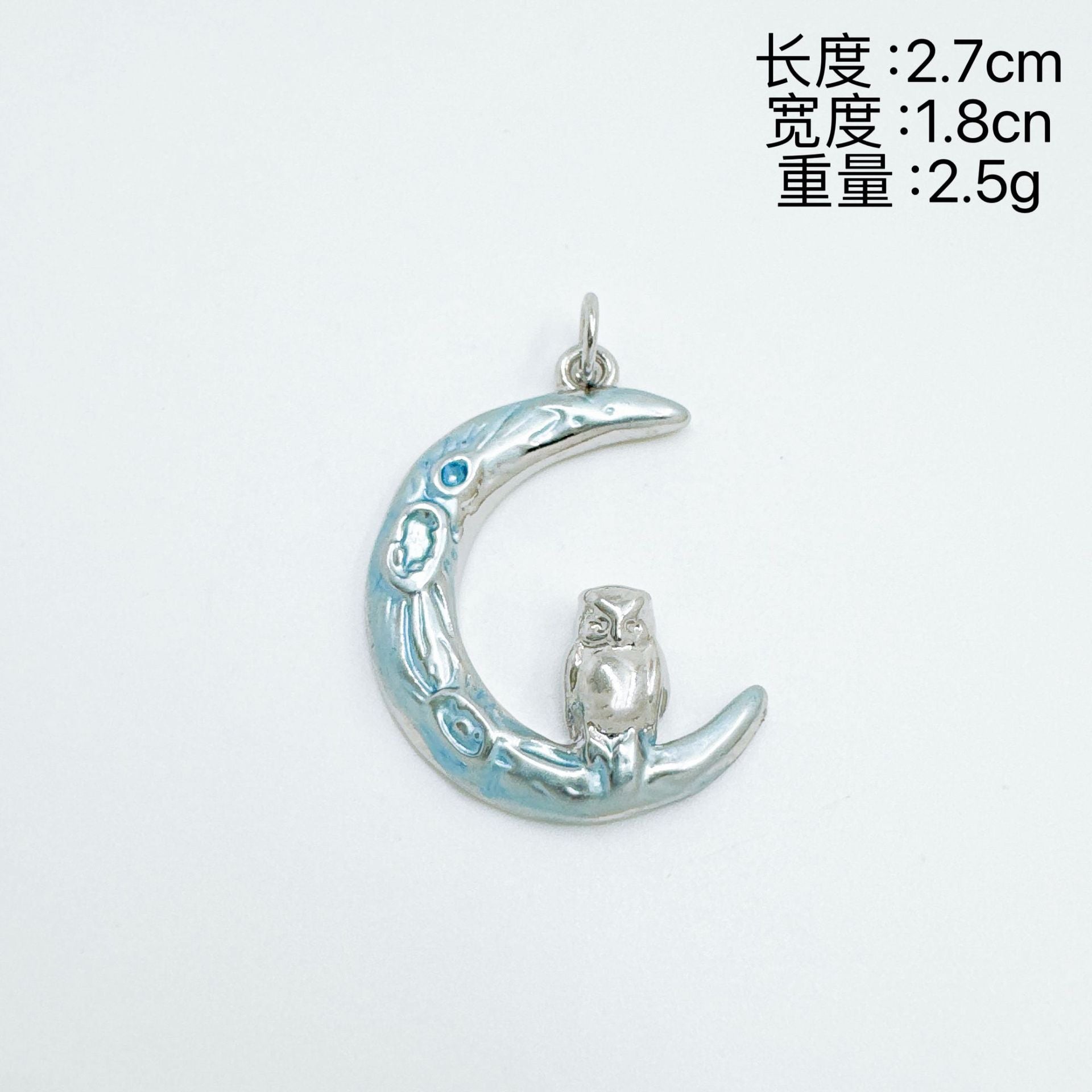 Wholesale Gold Plated Copper Crescent Moon Pendant Necklace Fashion Accessory Gift