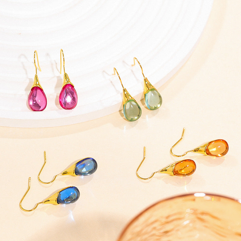 Boucles d'oreilles de chat incrustées de chape