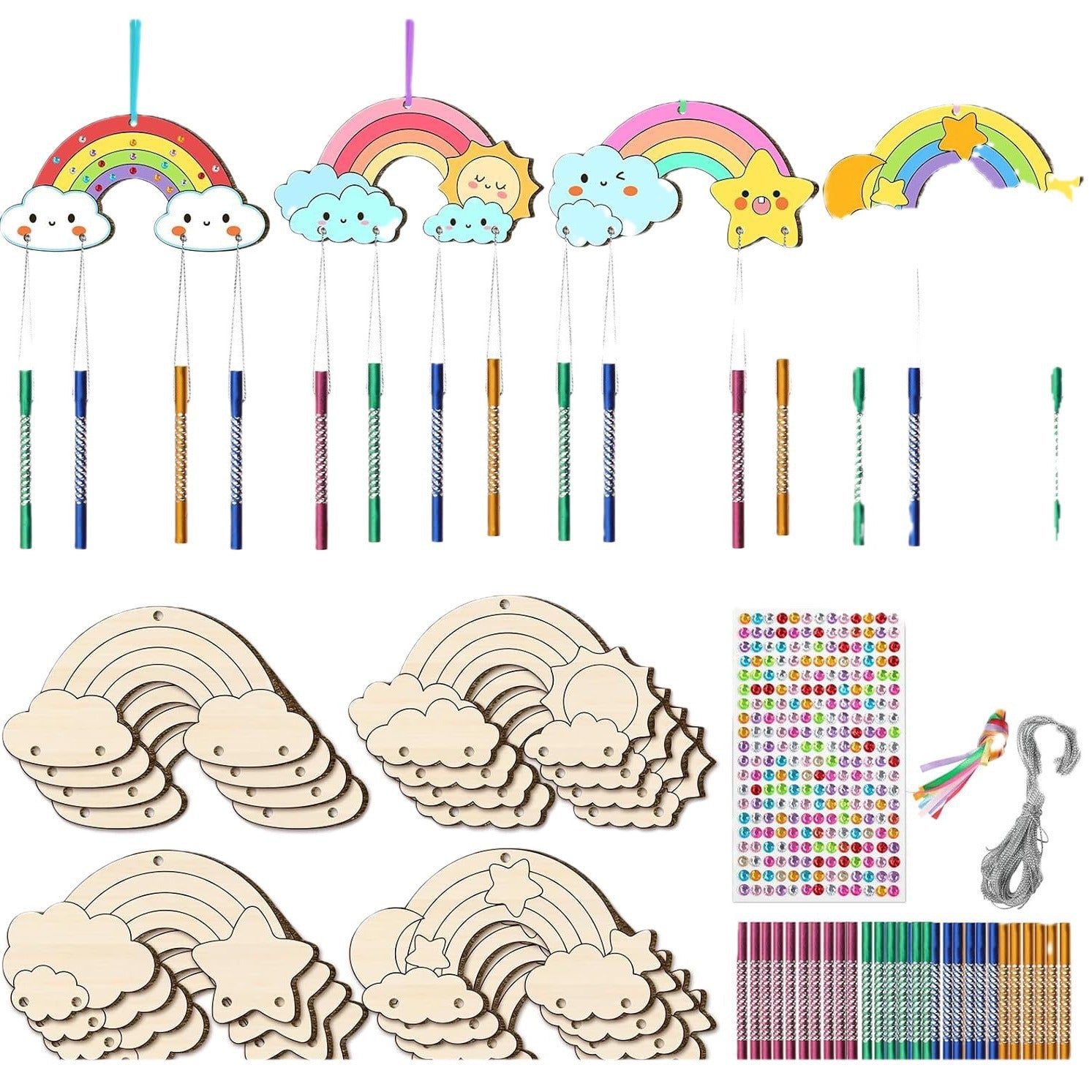 Wholesale rhandmade cat wind chime suit children material bag