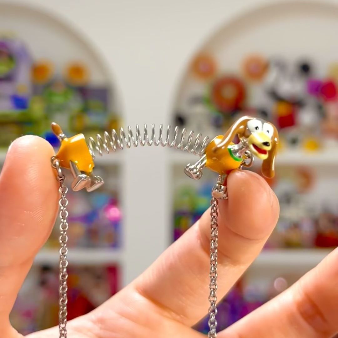 Wholesale  cartoon children's fun creative spring puppy necklace