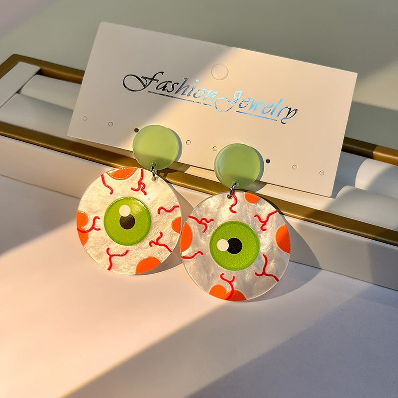 Wholesale  Ghost  Web Acrylic Earrings Cartoon Funny Earrings Fashion Accessory
