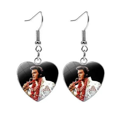 Wholesale Rock singer heart earrings