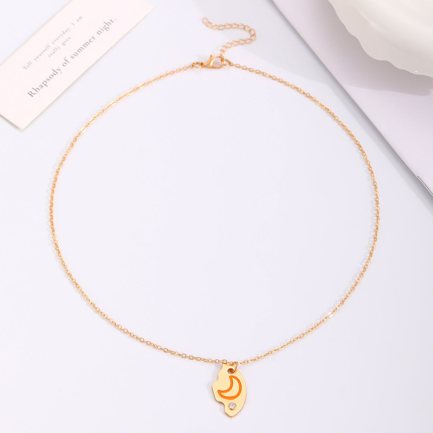 Wholesale Alloy star moon  and sun interlocking best friend necklaces