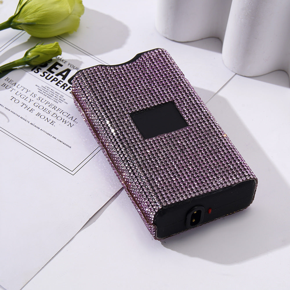 Wholesale colorful rhinestone flashlight plastic keychain ACCVIP-KC-ZhiYa010