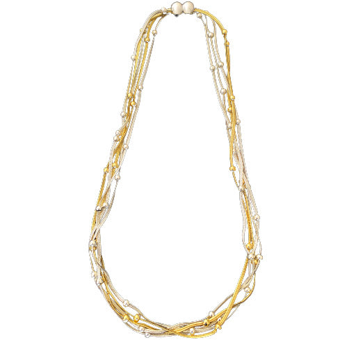 Wholesale  Five-Layer Snake Bone  Pearls Original Design Geometric Style Regular Chain