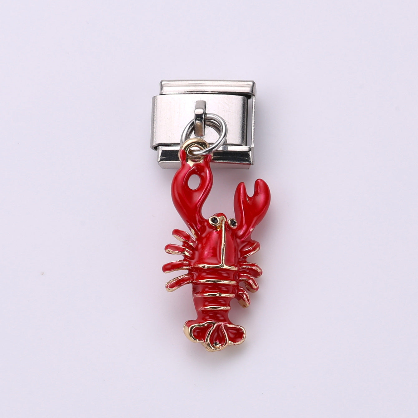 Wholesale 10pcs Italian Charm Bracelet 9mm DIY Splicing Food Collection Pendant Stainless Steel Composable Bracelet