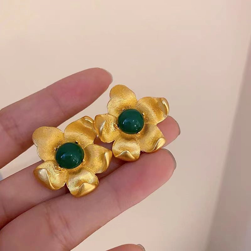 Wholesale  Pearl Flower Tassel Earrings